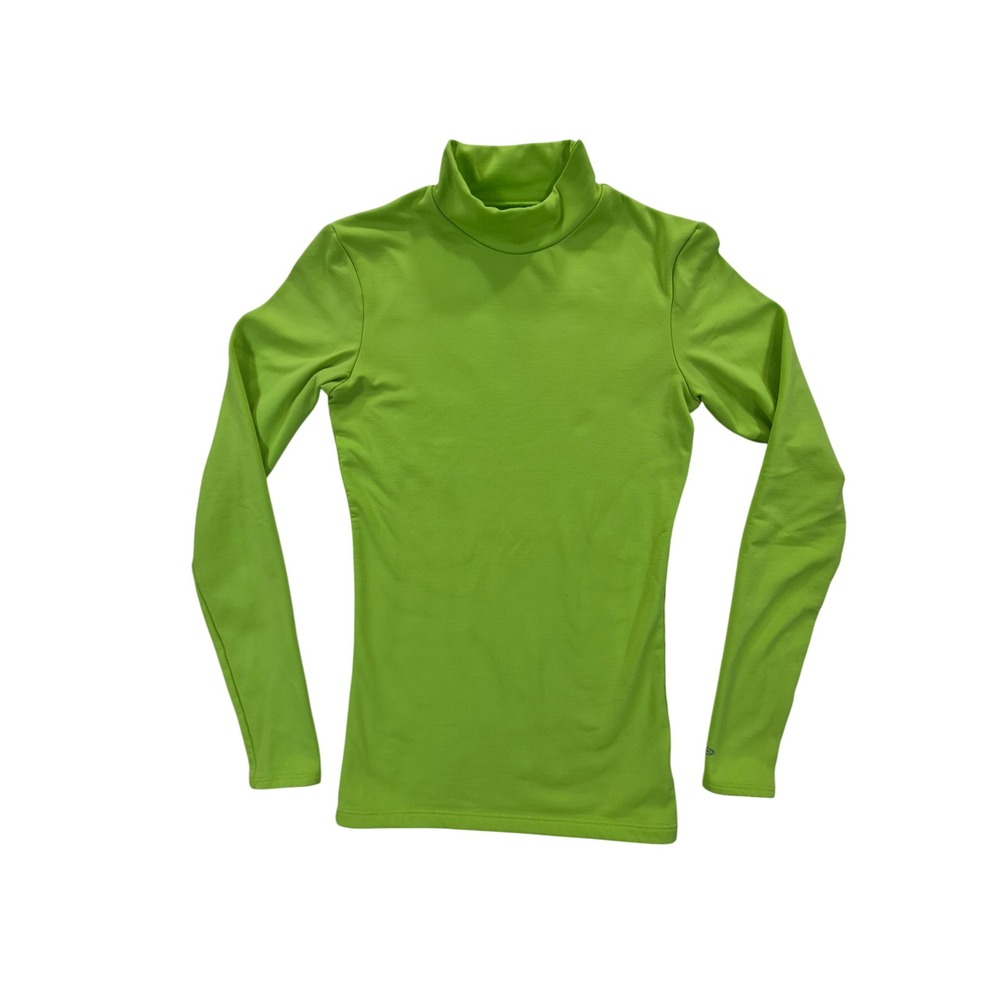 C9 by Champion Womens XS Lime Green Mock Neck Fleece Lined Base Layer S9259-UDZ